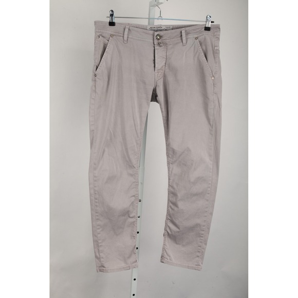 Jacob Cohen Style 613 Jeans Mens 37x29 Gray Straight Fit Stretch Denim Italy - Picture 2 of 16